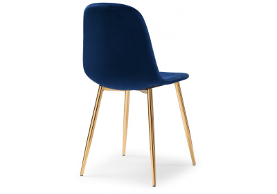 Стул Dabl dark blue / gold. Фото