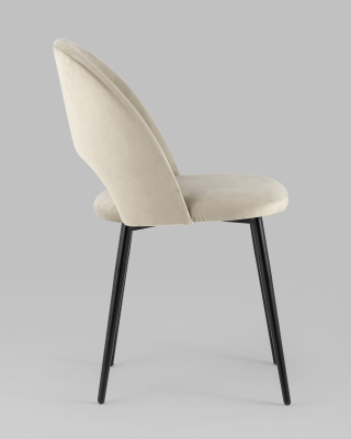 Стул Меган велюр бежевый. Фото