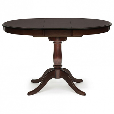 Стол раскладной Siena ( SA-T4EX) дерево гевея/мдф, 90+30х90х75см, Tobacco. Фото №2