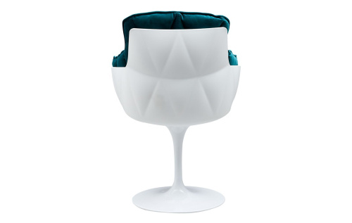 Дизайнерское кресло DC1571D(V2) белый/бирюзовый фото Дизайнерское кресло DC1571D(V2) белый/бирюзовый. Фото №7