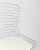 Стул обеденный Bertoia хромированный с белой подушкой фото Стул обеденный Bertoia хромированный с белой подушкой. Фото №9