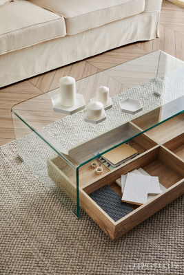 Журнальный стол DUPEN CT-227 Прозрачный фото Журнальный стол DUPEN CT-227 Прозрачный. Фото №5