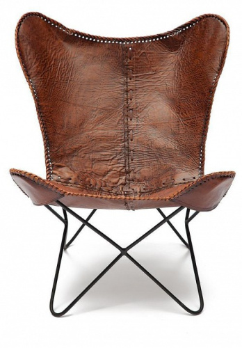 Кресло Secret De Maison NEWTON ( mod. M-3034 ) кожа буйвола / металл, 68 х70 х 93, коричневый. Фото №2