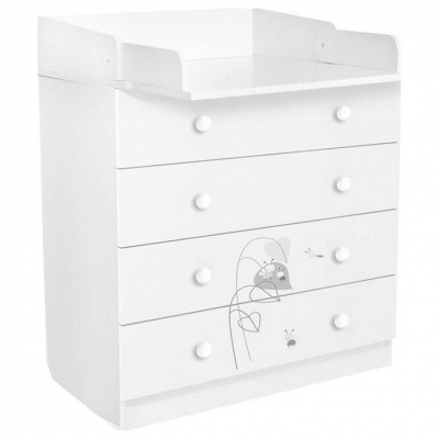 Комод Polini kids French 1580,  Amis, белый фото Комод Polini kids French 1580,  Amis, белый. Фото №2