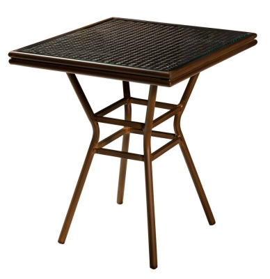 Стол складной чемодан пластиковый Кейт 180 коричневый фото Стол складной чемодан пластиковый Кейт 180 коричневый. Фото №2