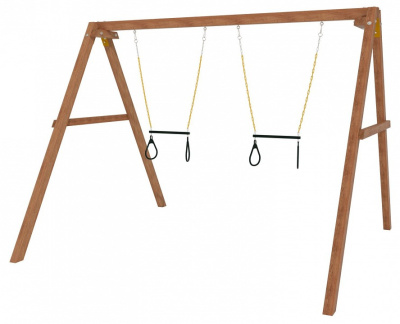 Качели детские Р911-31, коричневый. Фото