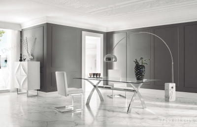 Обеденный стол DUPEN DT-18 Прозрачный. Фото