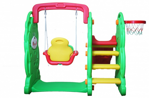 Комплекс игровой Медвежонок, зеленый, красный. Фото №6