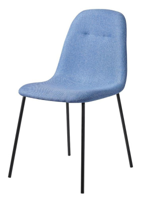 Стул C-1101 синий/матовый черный. Фото