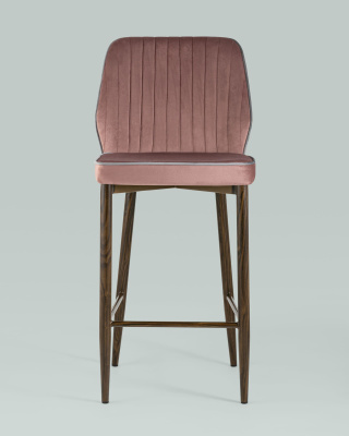 Стул полубарный Лоренс велюр пыльно-розовый фото Стул полубарный Лоренс велюр пыльно-розовый. Фото №5