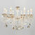 Подвесная люстра Eurosvet Ravenna 10104/8 белый с золотом/тонированный хрусталь Strotskis. Фото №1