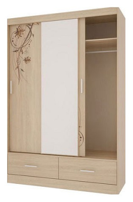 Виктория-1 Шкаф-купе (0.6)  Дуб сонома. Фото №2