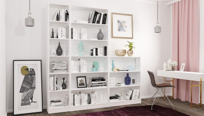 Стеллаж Polini Home Smart, белый. Фото №5