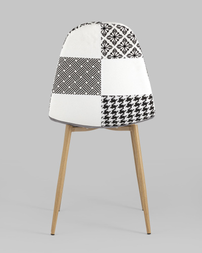 Стул Валенсия пэчворк черно-белый. Фото №6