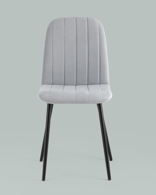 Стул Easy велюр светло-серый. Фото №5