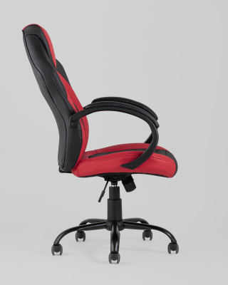 Кресло игровое TopChairs Racer Midi черно-красное фото Кресло игровое TopChairs Racer Midi черно-красное. Фото №4