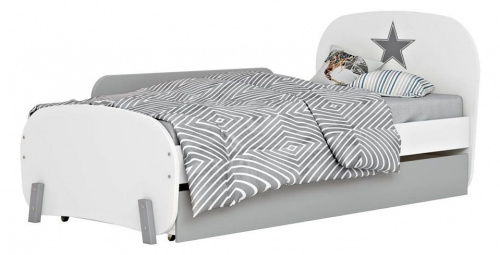 Ограничитель для кровати Polini kids Mirum 1910, серый. Фото №3