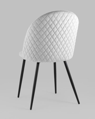 Стул Lilly велюр серебристый. Фото №7