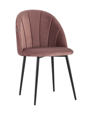Стул Логан велюр пыльно-розовый. Фото