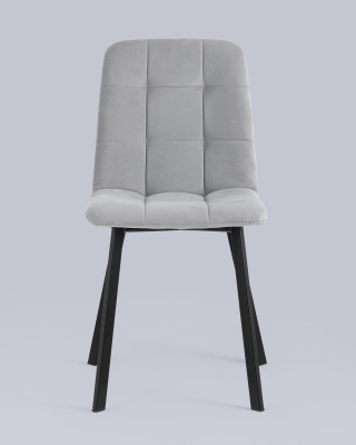 Стул Oliver Square велюр светло-серый. Фото №5