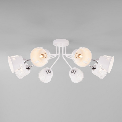 Потолочная люстра Eurosvet Benna 70105/8 белый фото Потолочная люстра Eurosvet Benna 70105/8 белый. Фото №2