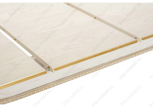 Стол деревянный Aviano молочный с патиной. Фото №6