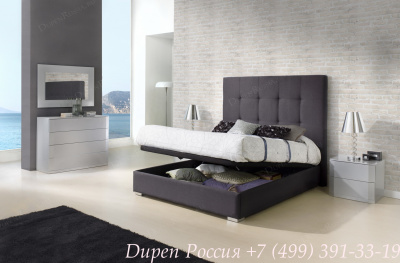 Тумба прикроватная DUPEN М-102 серебро. Фото