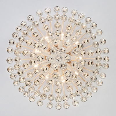 Потолочная люстра Eurosvet Ostiniya 3299/9 белый с золотом/прозрачный хрусталь Strotskis. Фото №2