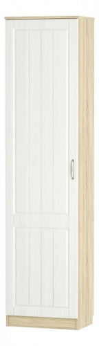 Шкаф для одежды  Оливия  НМ 014.71 , Левый, Белое дерево, Дуб Сонома. Фото №1