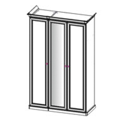 S6663 Комод круглый 6 ящиков SIENA. Фото