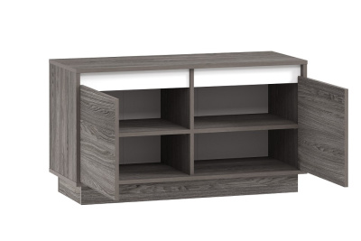 Тумба НМ 040.53 Virginia   Белый Скандинавский/Ясень Анкор темный. Фото